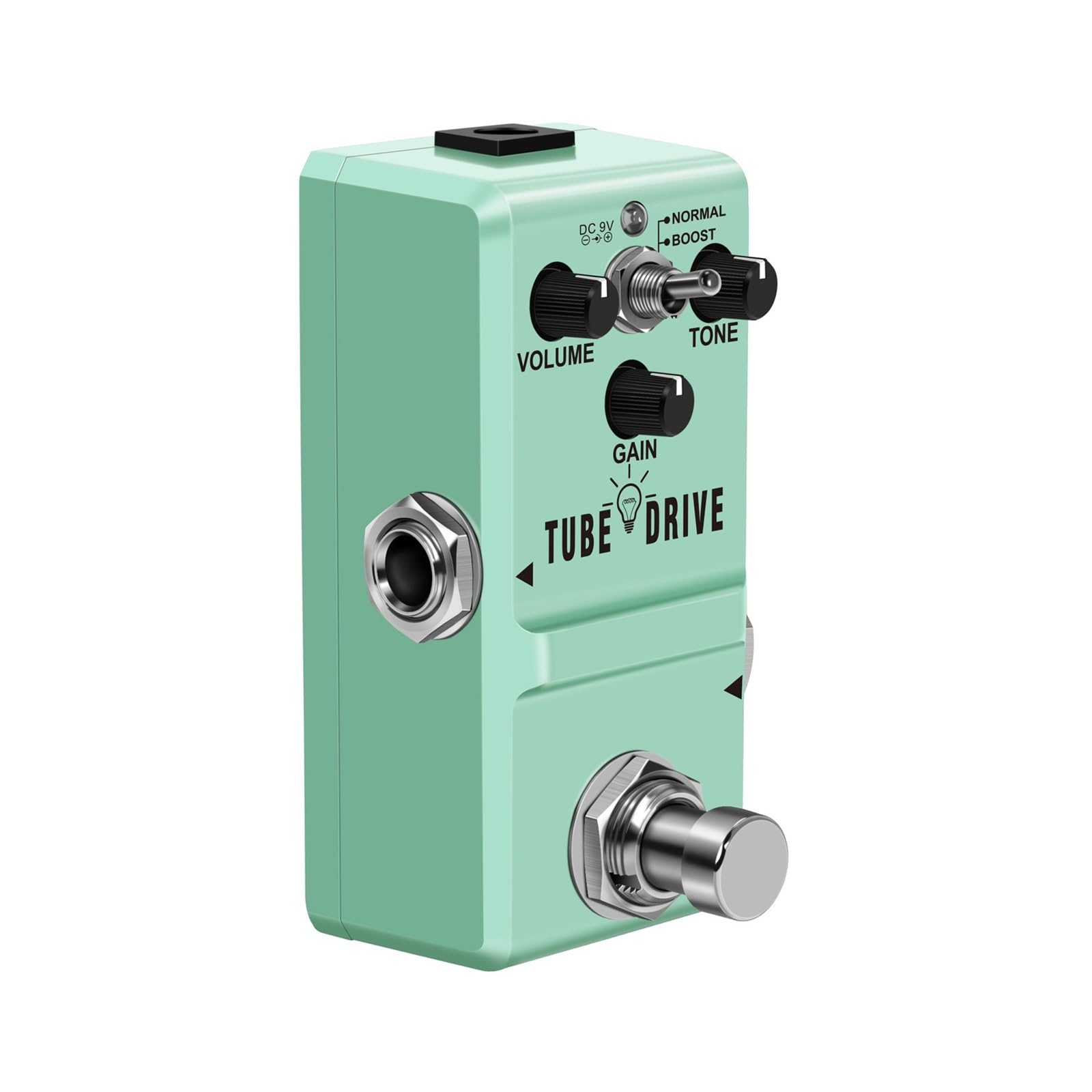 Efekt Gitary Elektrycznej Overdrive Distortion Delay Tremolo Reverb Light Green
