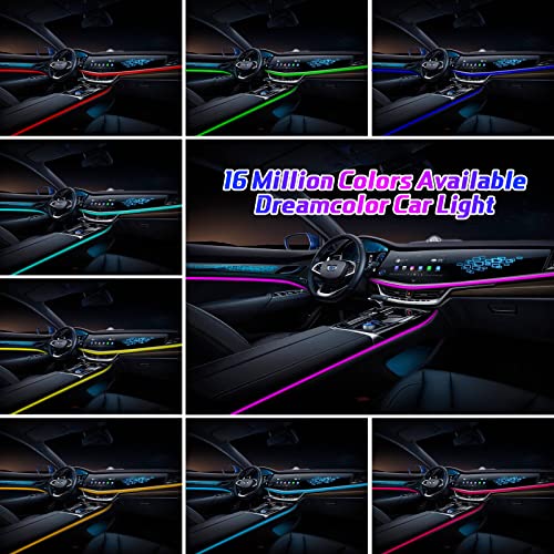 Callsky Interior LED Strip Lights - 6 in 1 with Remote & APP Control, 315 inches Fiber Optic, Multicolor RGB Lighting Kits with Music Sync Mode for Universal Cars - Image 4