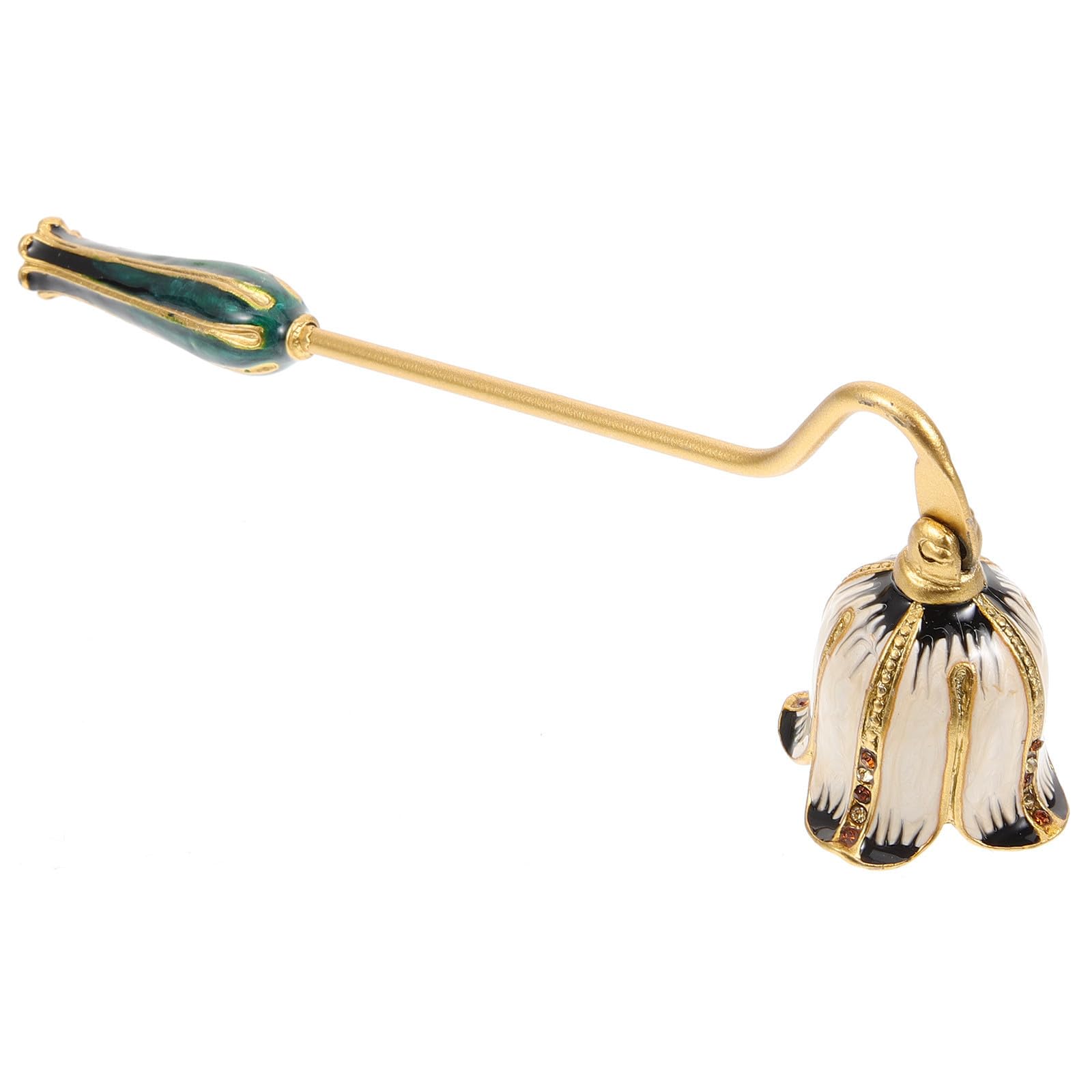 Apagavelas accesorio de metal dorado premium con mango largo para decoración del hogar