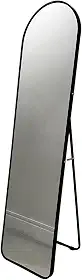 Espelho de Chão para Corpo Inteiro Oval com Moldura de Alumínio 150x40cm