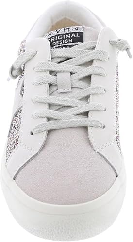 Vista 5 de VINTAGE HAVANA Mujeres Flair Glitter Lace Up Zapatillas Zapatos Casual - Plata