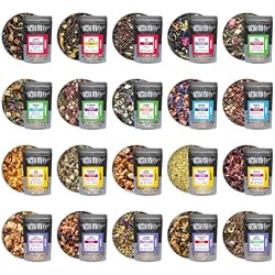 Tiesta Tea - Discovery Sampler Dry Flight Set, Loose Leaf | High to No Caffeine, Hot & Iced Up to 200 Cups, Tea Variety Pack with Green, Herbal, Black & Chai Brew