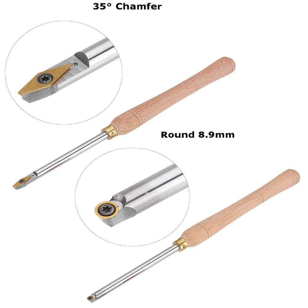 Scalpelli da Legno Professionali Fresa con Inserto in carburo di tungsteno Rivestita in Titanio for hobbisti del Legno, Fai da Te o falegnami