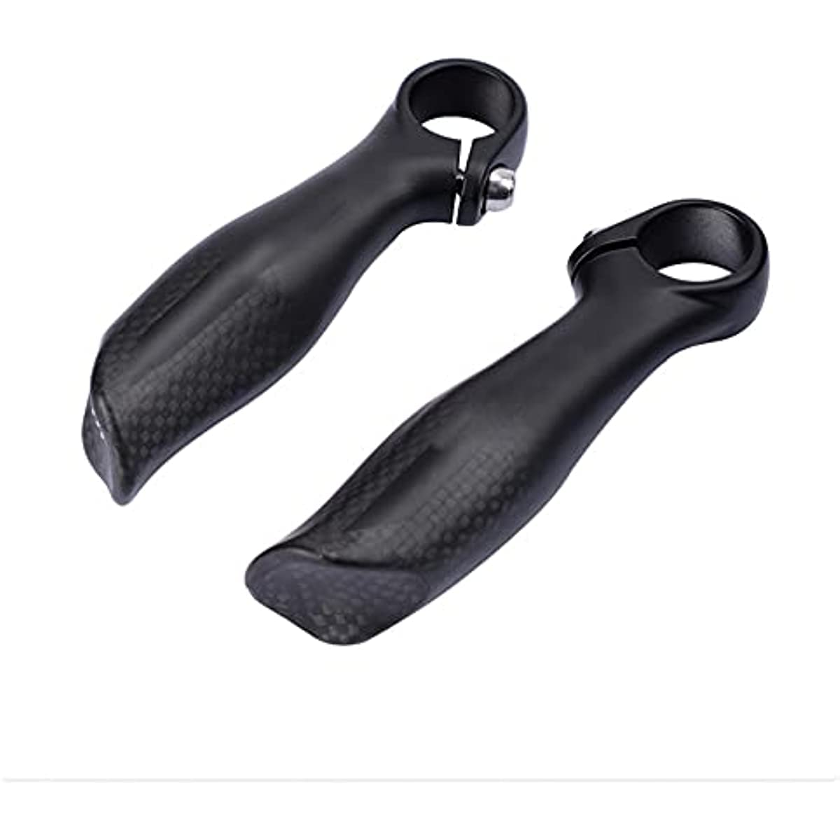 Maniglie ergonomiche della barra della maniglia della bicicletta, estremità della barra della bicicletta della fibra di carbonio, manubrio del resto della bicicletta, 22.2mm 7/8" (1 paio)
