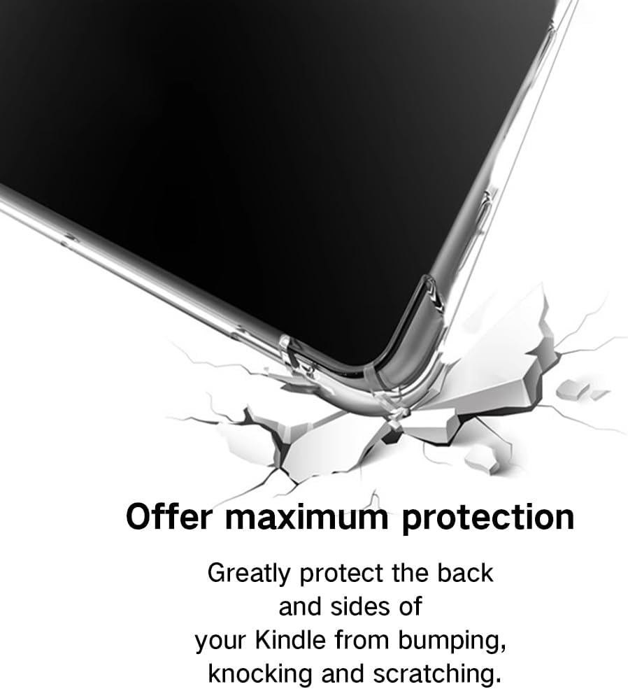 Clear Case for Kindle Oasis 3th Gen 2019, Slim Soft Lightweight TPU Back Cover for 7" Kindle Paperwhite 3th Gen 2019