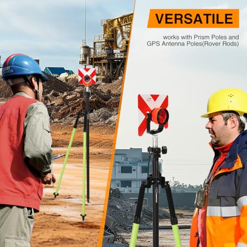 Stativ Zweibein Vermessung Daumenentriegelung, Aluminium-Stativ Zweibein für Prismenstangen, Vermessung oder GPS-Stangen der Totalstation GPS GNSS (CLS22Green)