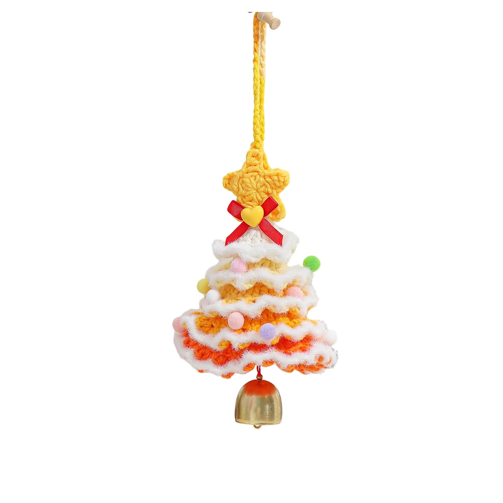 Hsioluted L Artisana Weave Christmas Tree Decoration Soft Yarn Decoration For Vacation Home Deck Crochet Ornaments