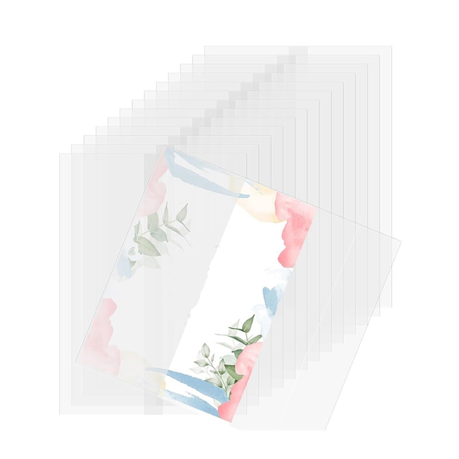 Vellum Jackets for Invitations 120 Pcs Vellum Jackets for 5X7 Invitations Pre-Folded Paper Wedding Invitation Wraps Translucent Paper