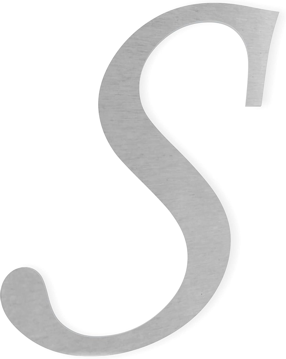 Metal Letter P Great for Mailbox or Front Door, Made from Unfinished Unsealed Steel, Use Indoor/Outdoor Home or Yard Decor, Can be Painted or Left Unpainted