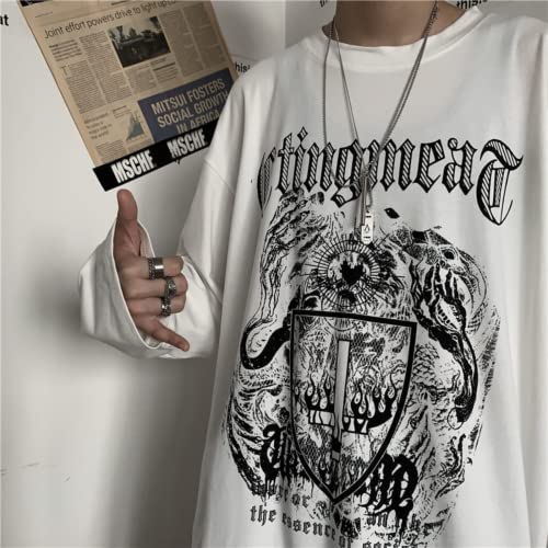 Men Y2K Gothic Dark Academia Anime Cross Sweatshirt Harajuku Punk Grunge Alt Pullover Emo Campus Long Sleeve Casual Tops3