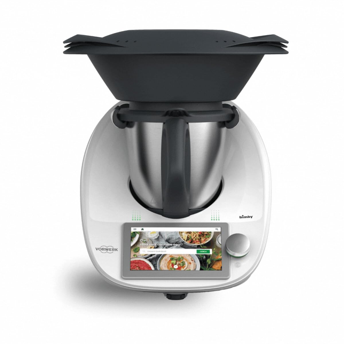 Bimby TM6 Robot da Cucina Multifunzione con Touchscreen, Ricette Guidate Cookidoo, Wi-Fi, Bilancia Integrata, Cottura Alta Temperatura/Sottovuoto/Lenta, Cottura Multilivello, Autopulizia
