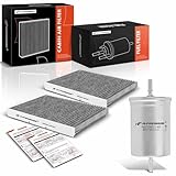 A-Premium Fuel Filter and Cabin Air Filter Compatible with Volkswagen Jetta 2000-2005, Passat