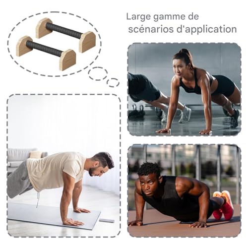 Barres de pompes et poignées de renforcement musculaire du tronc - 5