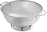 U Chef Colador de Cocina, Colador de Malla de Acero Inoxidable, Colador para Verduras, Escurridor Microperforado de Acero...