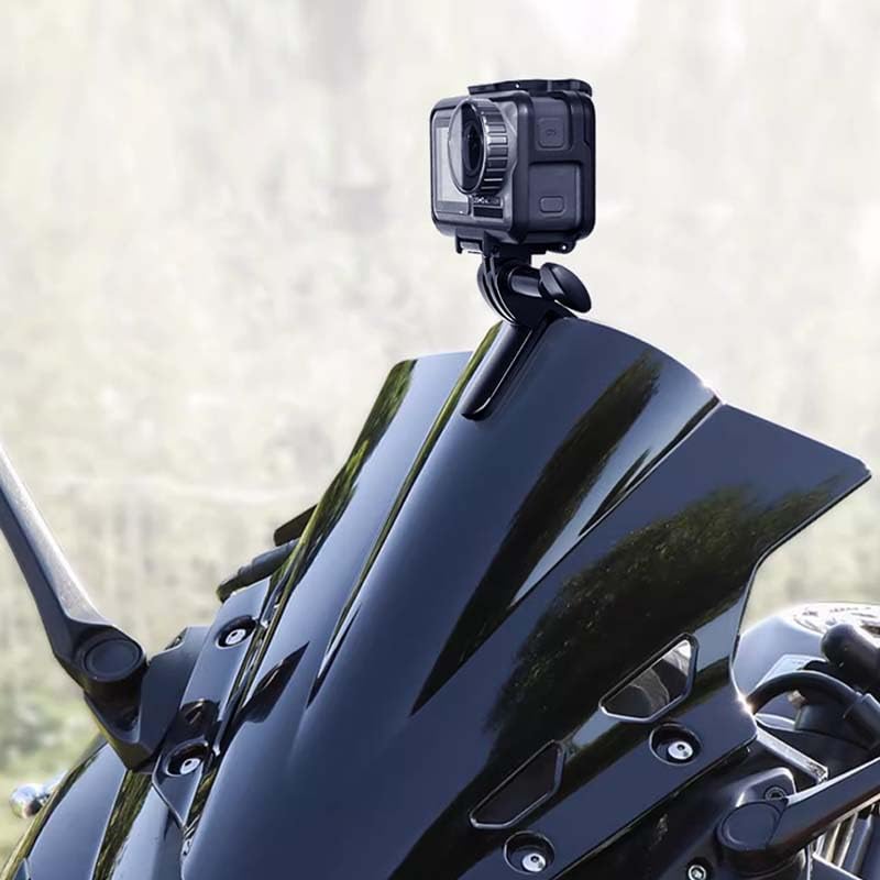 Plyisty Staffa di Montaggio per Parabrezza Moto, Telecamera Girevole a 180° Supporto per Parabrezza Moto per X4 ONE X2 Ace Pro 3