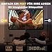 MgFjaka Beamer Leinwand 100 Zoll - 16:9 HD Faltbare Projektionsleinwand, Anti-Falten 4K Projector Screen 221x125 cm, Doppelseitige Projektion Leinwand für Camping und Heimkino, Zuhause Schule Treffen