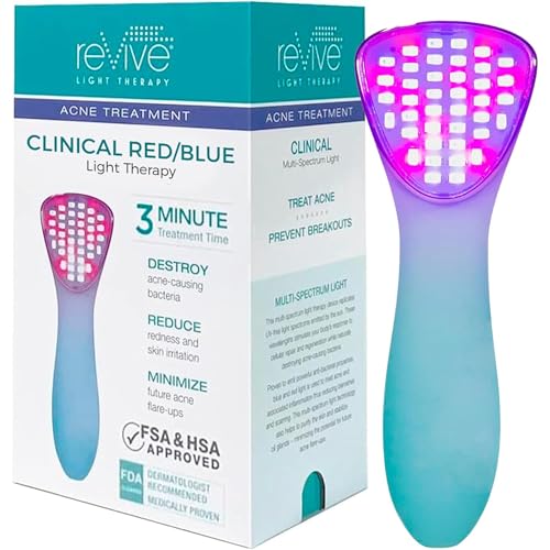 reVive Light Therapy Clinical Acne Treatment for Face, Blue...