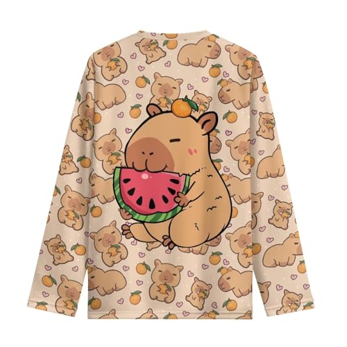 Image of Kids Long Sleeve Shirts for Girls 3-16 Year Old Cute Clothes for Teen Girls Casual Workout Tops