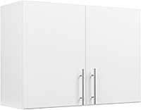 Vista 7 de Prepac Gabinete blanco: gabinete de pared Elite, WEW-3224 gabinete de garaje con estante de almacenamiento, apilable 16 "D x 32 "W x 24" H, perfecto