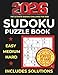 Sudoku Puzzle Book for Adults: Easy, Medium & Hard Levels  Verified by Hand Sudoku Book with Full Solutions for Adults