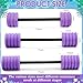 Soulchen 3 Pcs Long Aquatic Exercise Dumbbells Swim Barbells 25'' 29'' 33'' Foam Water Weight Dumbbell Pool Barbells with High Density EVA Foam for Swim Water Aerobics Fitness Loss(Purple)