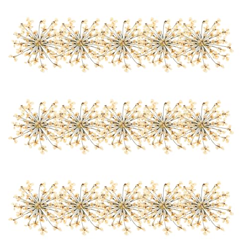 48 piezas Flores Secas Prensadas Margaritas Blancas miniatura 1