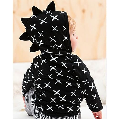 Study Windbreaker Dinosaur Hooded Zip Up Jacket For 3 To 9 Years3
