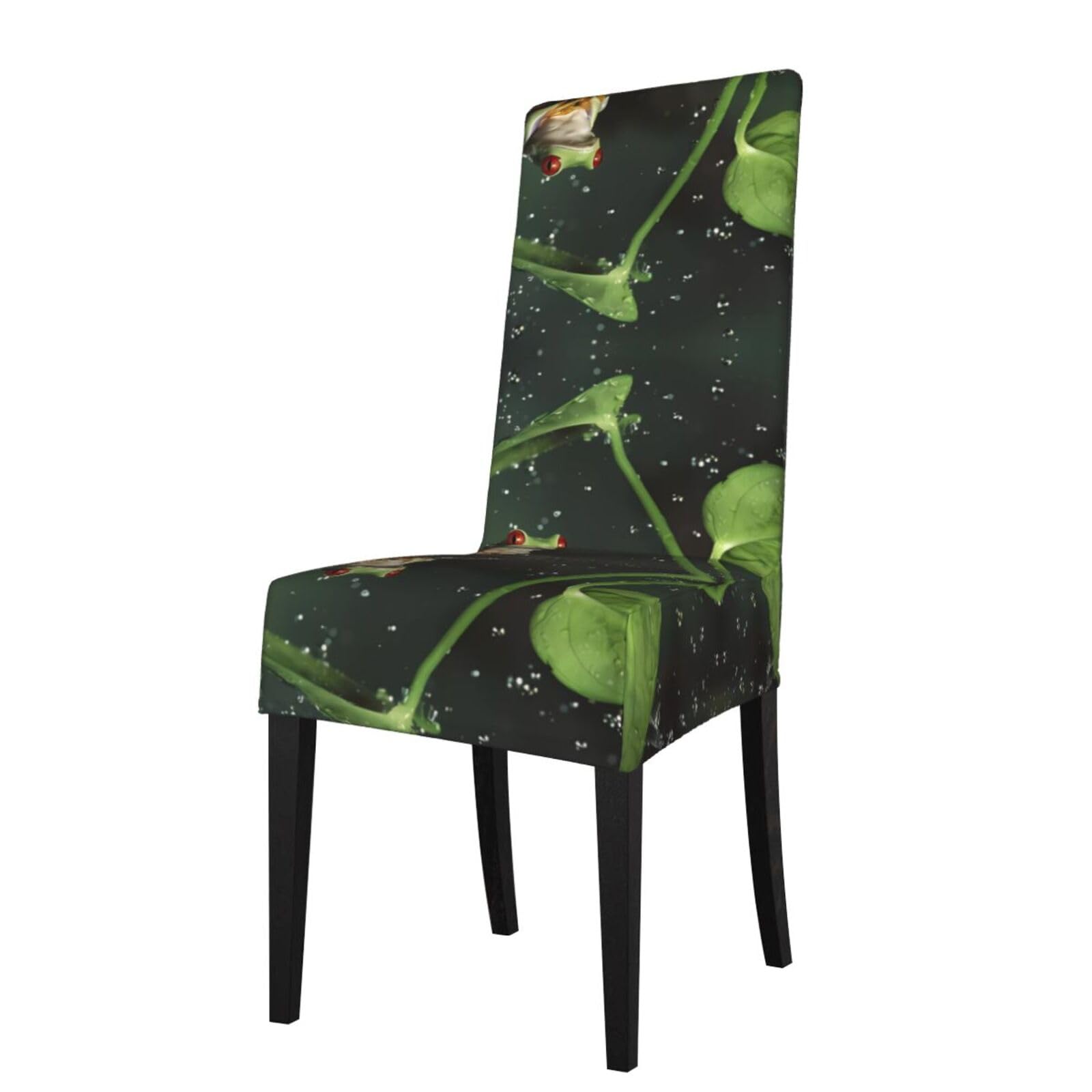 WHJDPP Peace Tree Frog Prints Protection Cover for Dining Chair - Stretchy Seat Throw Covers, Wrinkle-Free & Easy Care for Hotel, Wedding & Home Dining Chairs