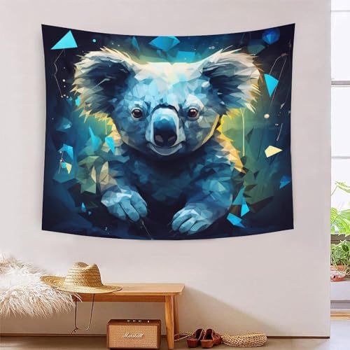 Tapisserie murale koala 3D 180x230cm grand tissu déco chambre