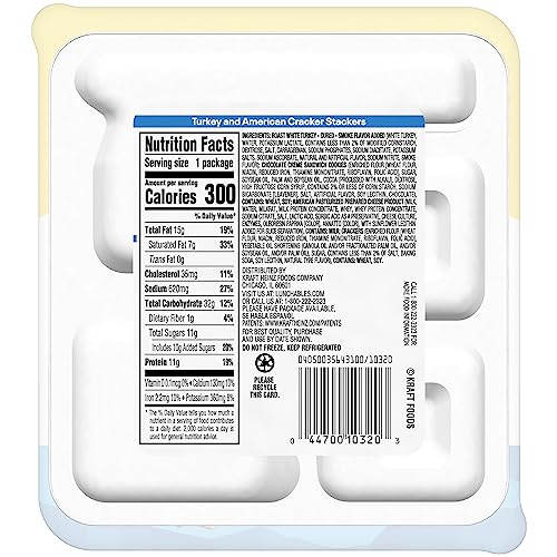 Lunchables Turkey & American Cracker Stackers With Chocolate Creme Cookies, 3.2 Oz Tray #TOP7