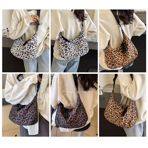 Tote Bag for Women, Fashionable Leopards Print Crossbody Dumpling Bags For Women Shoulder Bags Dumpling Purse2
