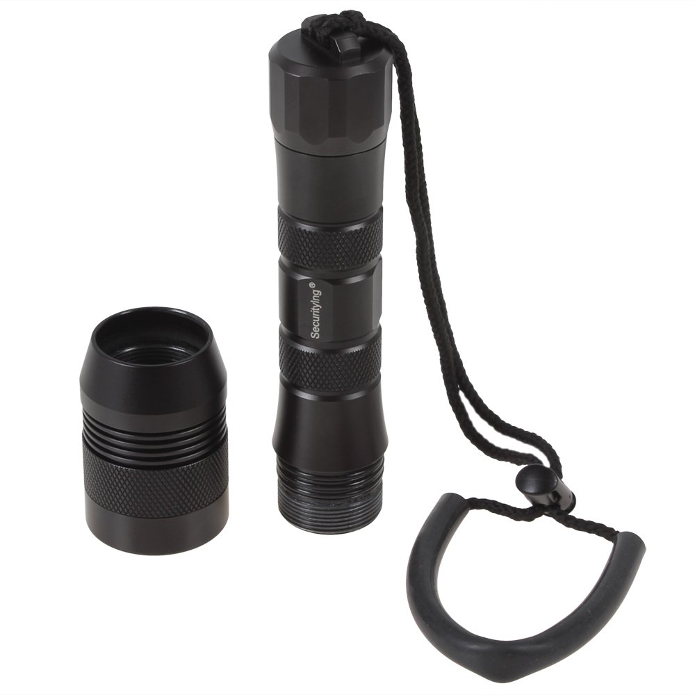 SecurityIng® Unterwasser Tauchen Taschenlampe 1000Lm 150M Wasserdicht LED Professionelle Taschenlampe von 3 x 1,5V LR14 Batterien(Nicht enthalten)