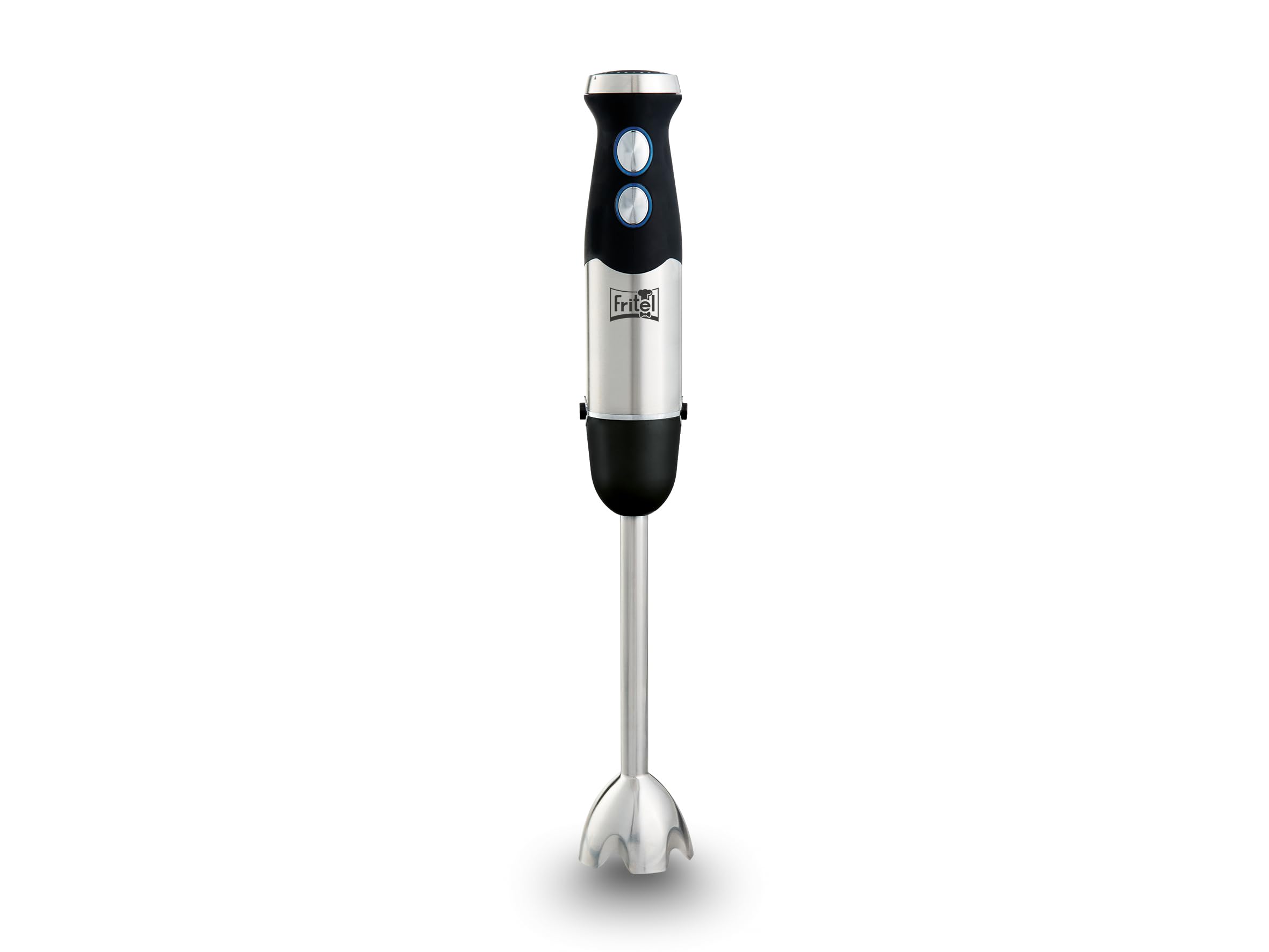 FRITEL Stabmixer HB 2870 – Stabmixerset/Handmixer mit Zubehör – 25 cm – 800 W – 6 Messer – 2 Geschwindigkeitsstufen + Zerkleinerer + Messbecher + 2 Rührbesen