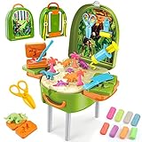 Dinosaurios Juguetes Arcilla Polimerica Manualidades Kit✿Este kit plastilina caja de herramientas de 24 piezas incluye 8 colores de arcilla para modelar, dinosaurios moldes plastilina, 6 herramientas. Juguetes niños 3 4 5 6 años, completo kit herramientas plastilina, Al crear dinosaurio de plastilina realista,comience a explorar los misterios de la era de los dinosaurios prehistóricos, ¡Cultivad células artísticas!