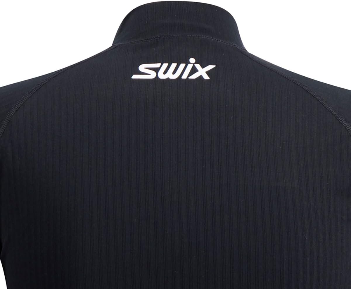 Swix Men's Racex Classic Half Zip Long Sleeve Quick-Drying Stretch Slim Fit Baselayer Top