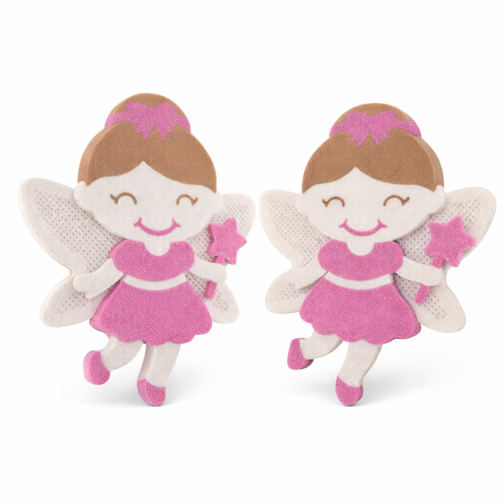 (2-Pack) Fairy Door Knobs for Kids – Large 9.1 × 7.7 cm Pull Handles for Wardrobes, Cupboards & Drawers – Nursery & Bedroom Furniture