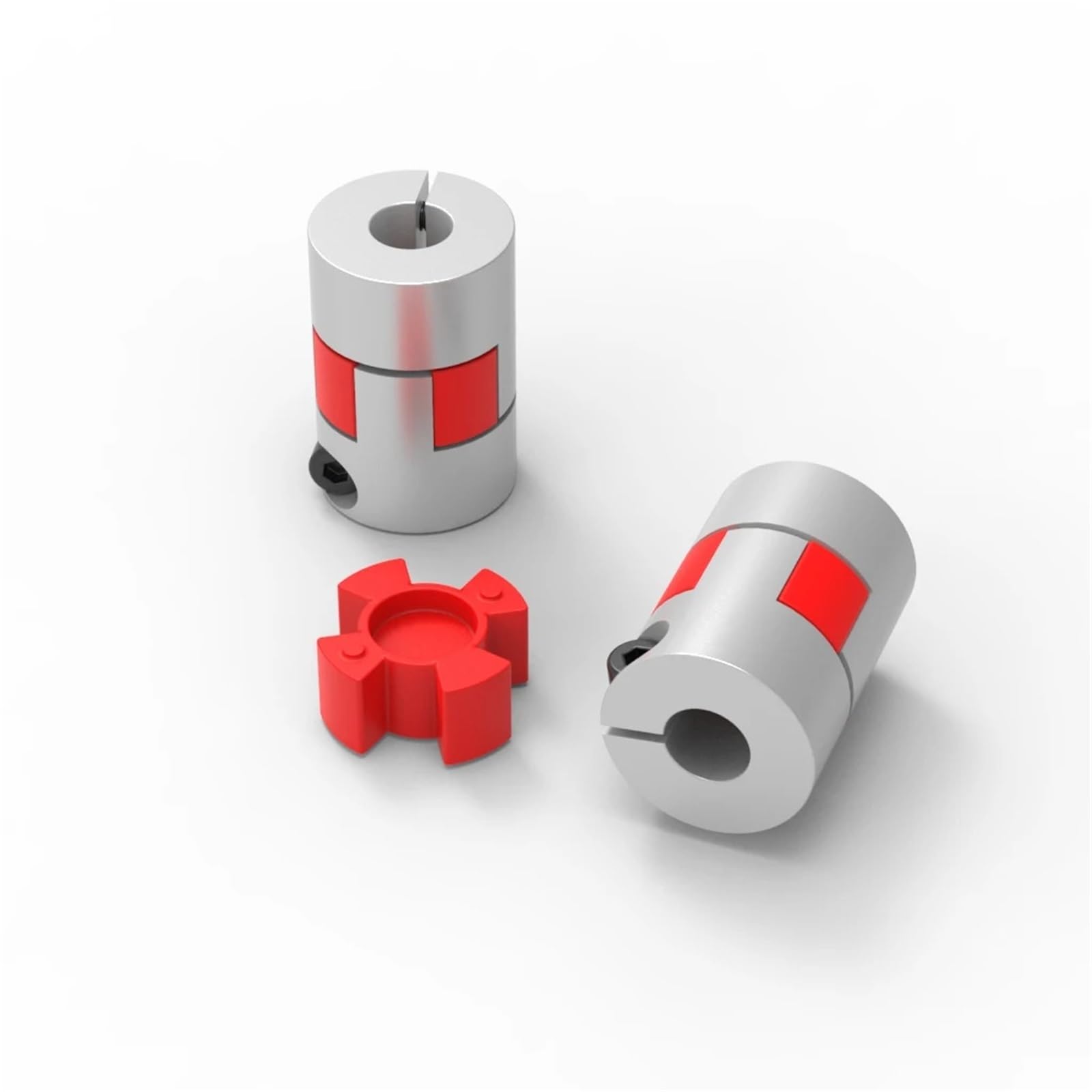 Coupleur à deux mâchoires XB D20L30 B, connecteur de moteur d'accouplement d'arbre flexible en aluminium prune 4/5/6/6,35/8 mm, 1 pièce(6.35mm to 9mm)