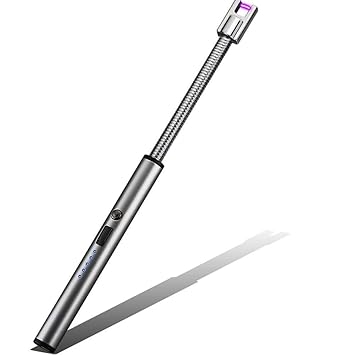LDG WARE USB Plasma Rechargeable Electric Lighter for Kitchen, Pooja Room, Candles, BBQ, Cigars, Multi Purpose - 360 Degree Flexible & Windproof (Multicolor)