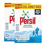 Persil Non Bio Laundry Detergent Powder 130 Wash - Tough on Stains, XXXL Family Pack 6.5Kg, Concentrated Formula Gentle for Sensitive Skin (2)