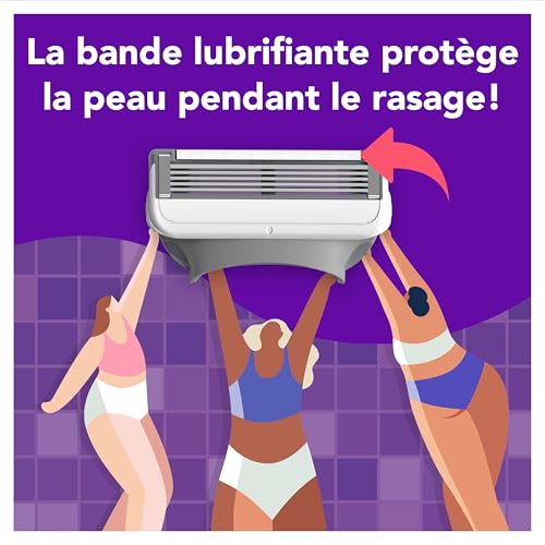 joy razor blade cartridge refill for women, 4 blade refills - Thumbnail 7
