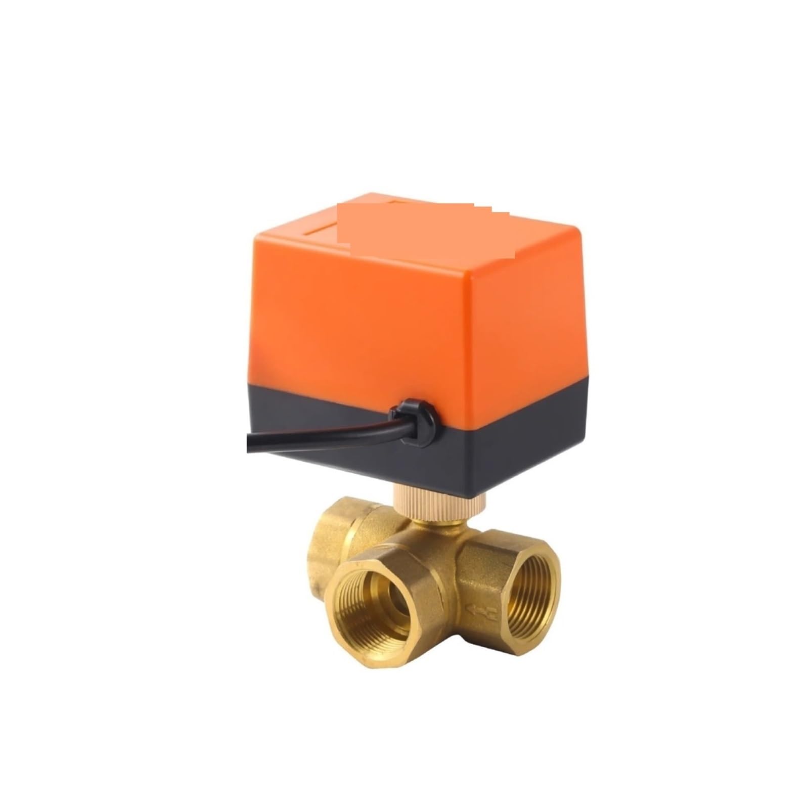 Zawór kulowy, DN15/20/25 DC12V AC220 Mosiężny Elektryczny Zawór Kulowy Trójprzewodowy Dwa Sterowanie 2-drożny 3-drogowy Elektromagnetyczny Z Siłownikiem(DN15,12V_3 WAYS)