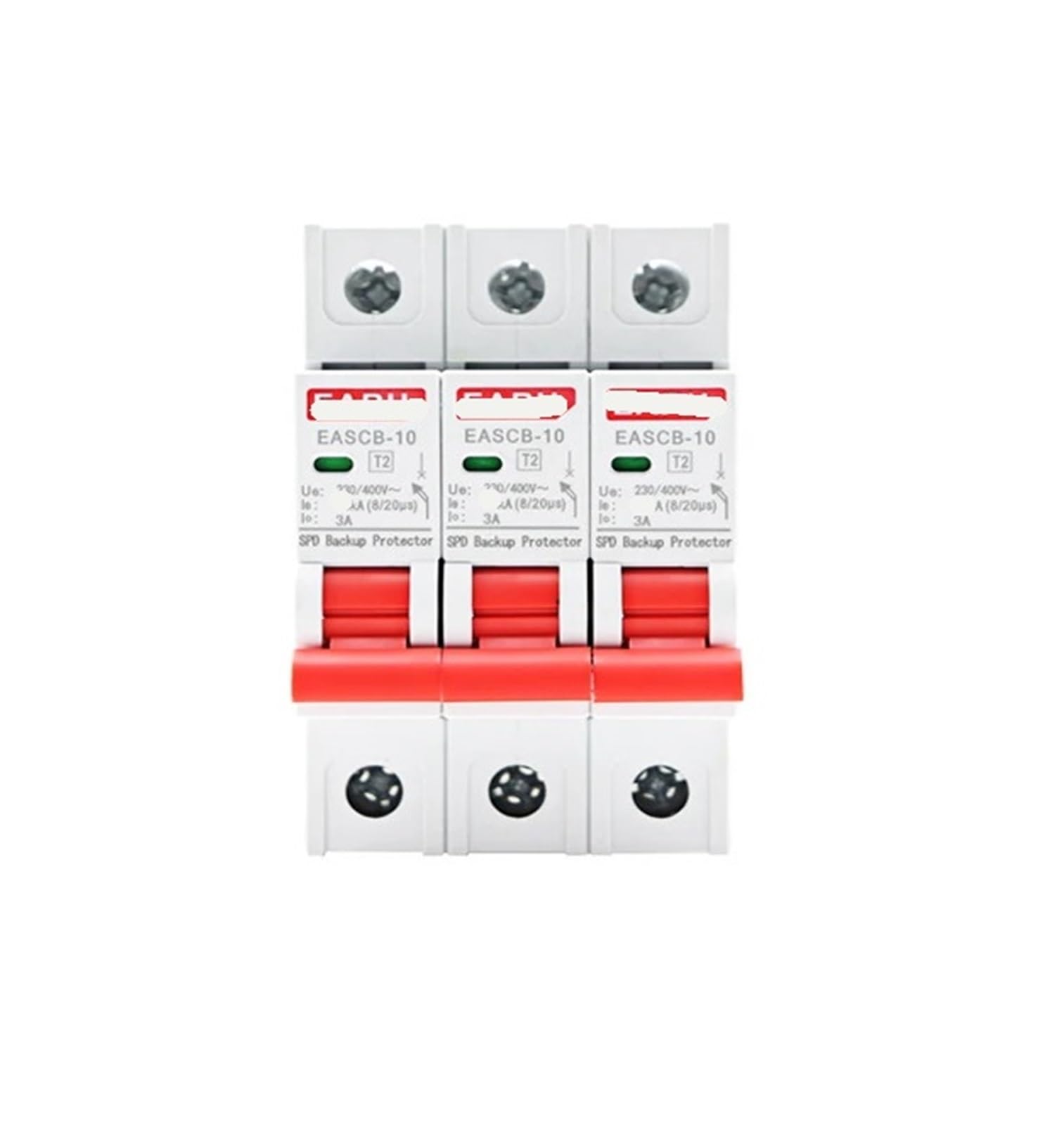 Parafoudre AC 3P T2 protection surtensions 400V disjoncteur 100kA