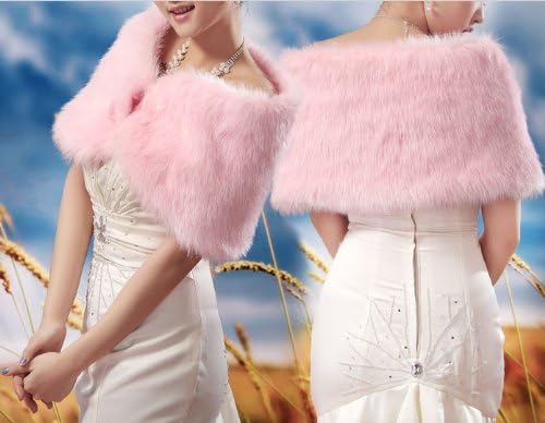 pink fur cape