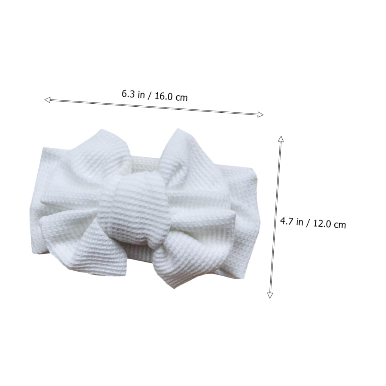 Toyvian Baby Bow Headbands 2 Pack Large Soft Hair Bows Stretchy Infant Hair Accessories for Newborn Girls Birthday Festival Family Photo