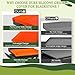 Upgraded Silicone Griddle Mat Cover for Blackstone 22 Inch, Perfect Fit for Omnivore Griddle Plate, Full-edge Heavy Duty Food Grade Silicone Traditional Grill Cover for Blackstone Accessories(Orange)