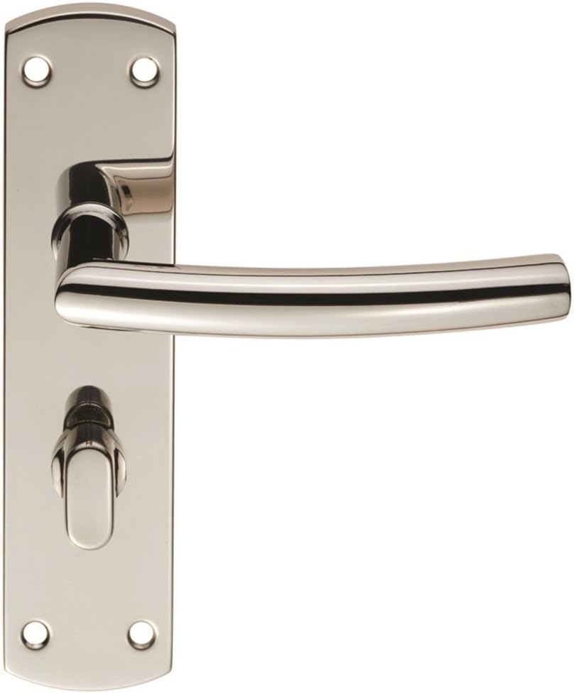 Carlisle BrassCSLP1167T/BSS Euro spec Steelworks Residential Arched Lever on WC Back plate, Bright Stainless Steel, 172 mm x 42 mm