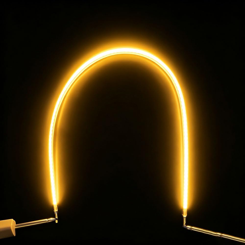 5PCS Filamento LED flessibile 3V Multiple lunghezze 38‑450mm Filamento A Diodo lampadine Edison bricolage e riparazione 450mm/2200K