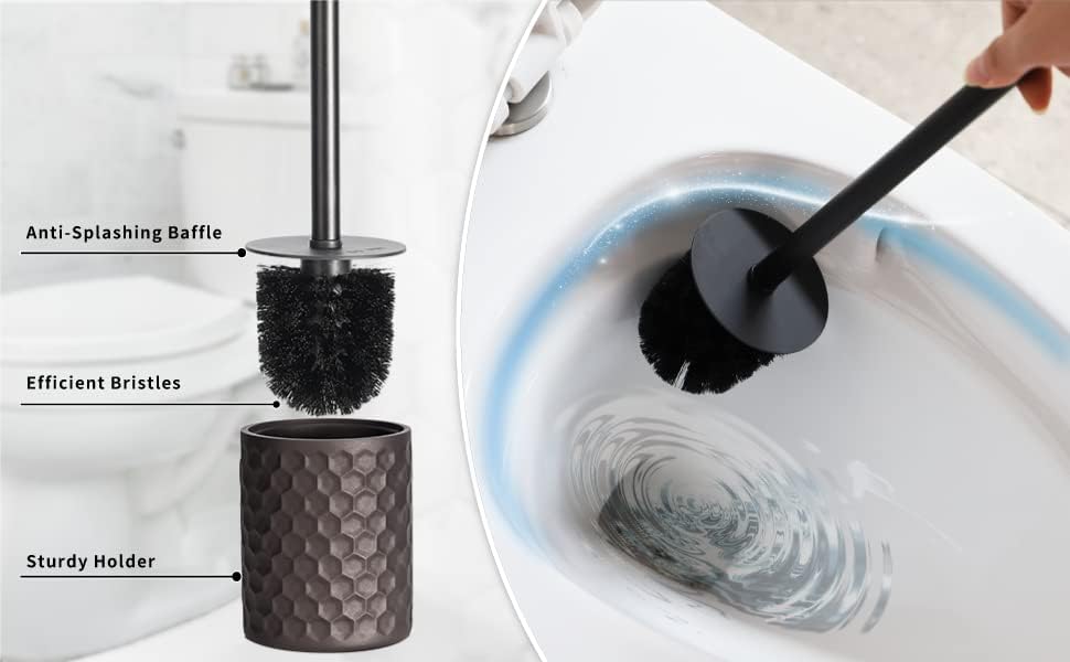zccz Bathroom Accessory Set, 6 Piece Warm Grey Bathroom Accessories Set including Trash Can, Toothbrush Holder - Image 5
