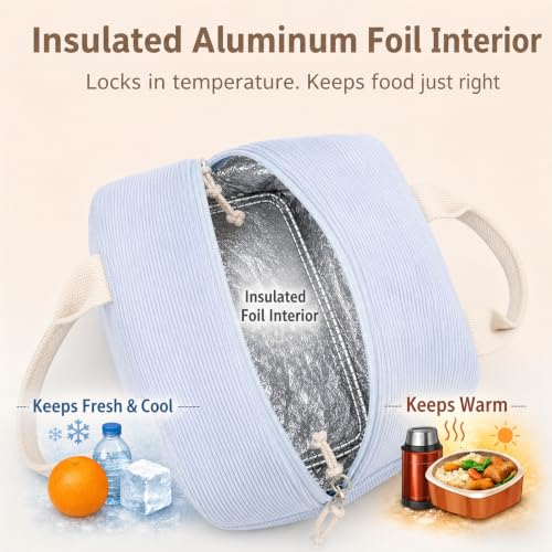 LOVELYWIND Floral Insulated Lunch Tote