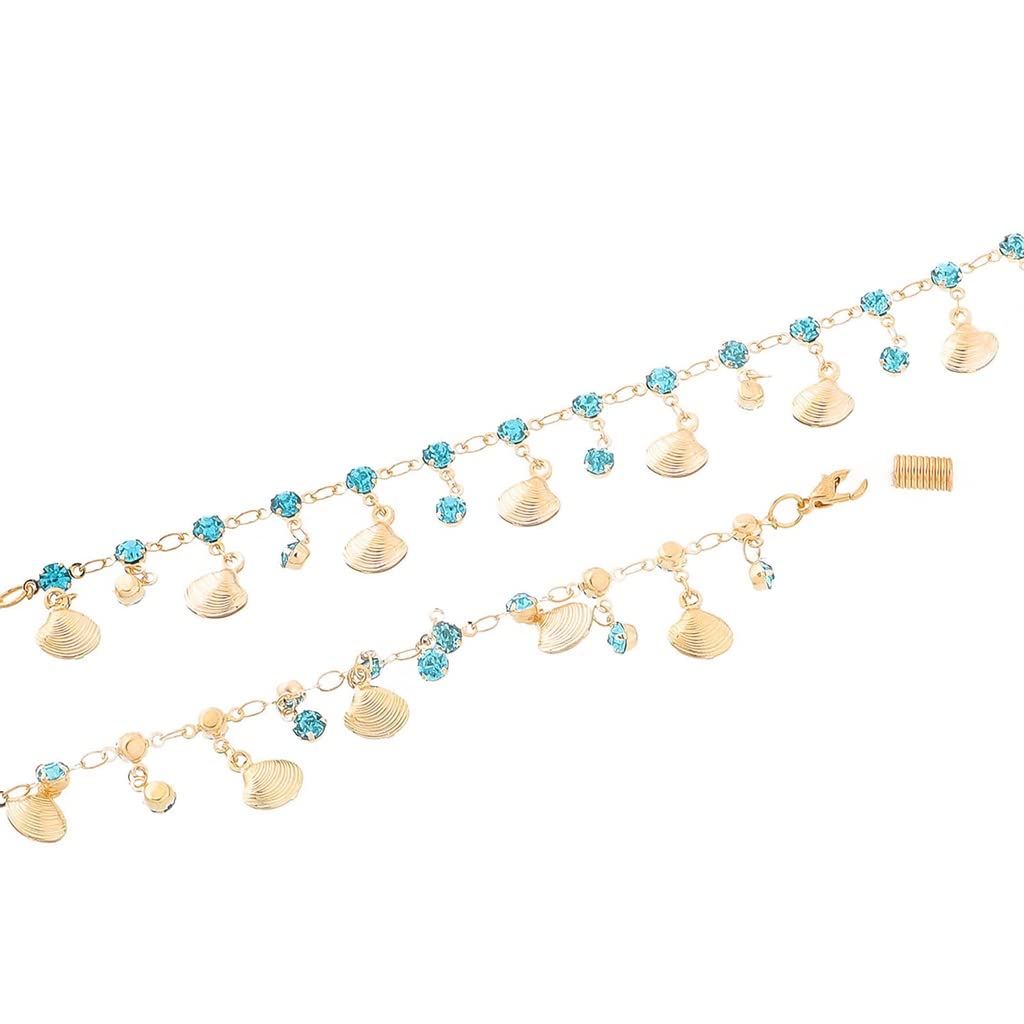 Modekette Gold Strass Brillenkette Lesebrille Anti-Verlust-Kette